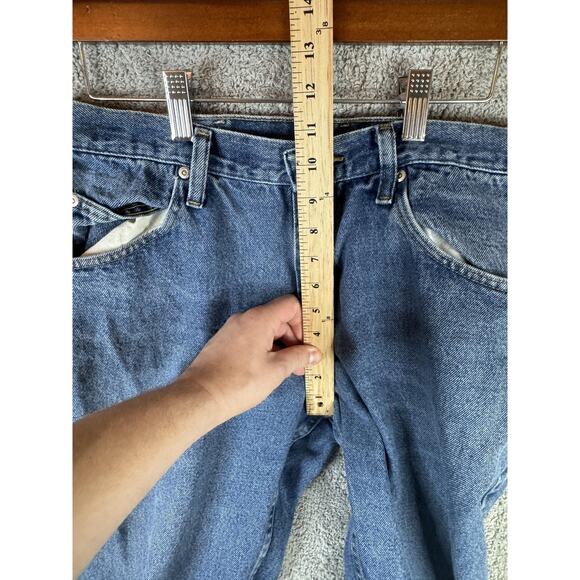 Wrangler Jeans Mens 34x29 Blue Relaxed Fit Denim Five Pocket Zip Fly 975-60WDR - Picture 8 of 15
